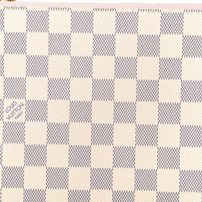 Louis Vuitton Damier Azur Neverfull MM GM Pochette Rose Ballerine 9 of 9