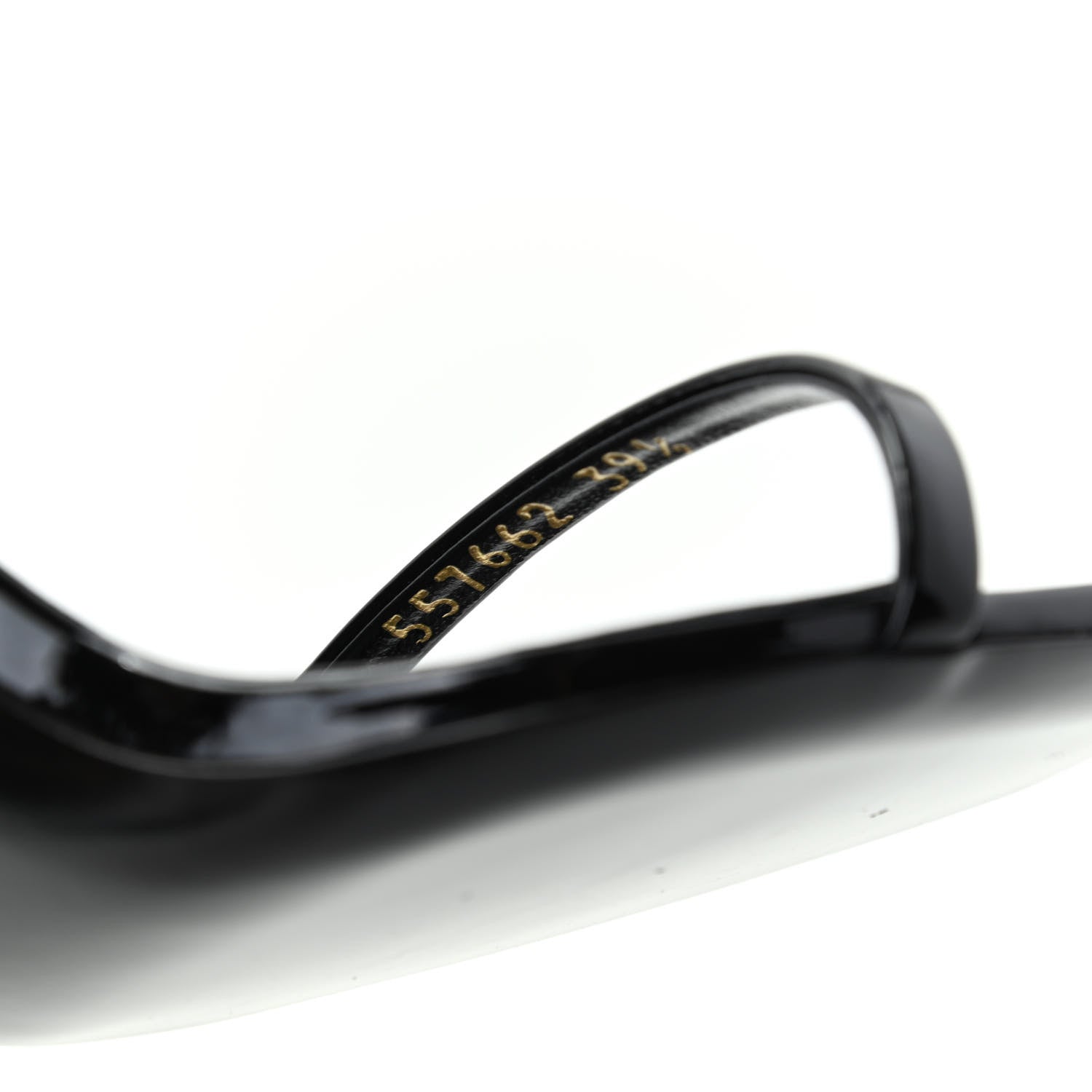 Saint Laurent Patent Calfskin Opyum Sandals 39.5 Black 10 of 11