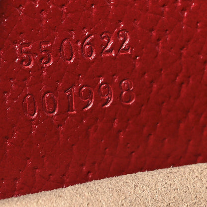 Gucci GG Supreme Monogram Flora Web Small Ophidia Top Handle Shoulder Bag Hibiscus Red 7 of 10