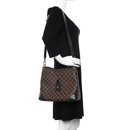 Louis Vuitton Damier Ebene Odeon MM Black 2 of 10