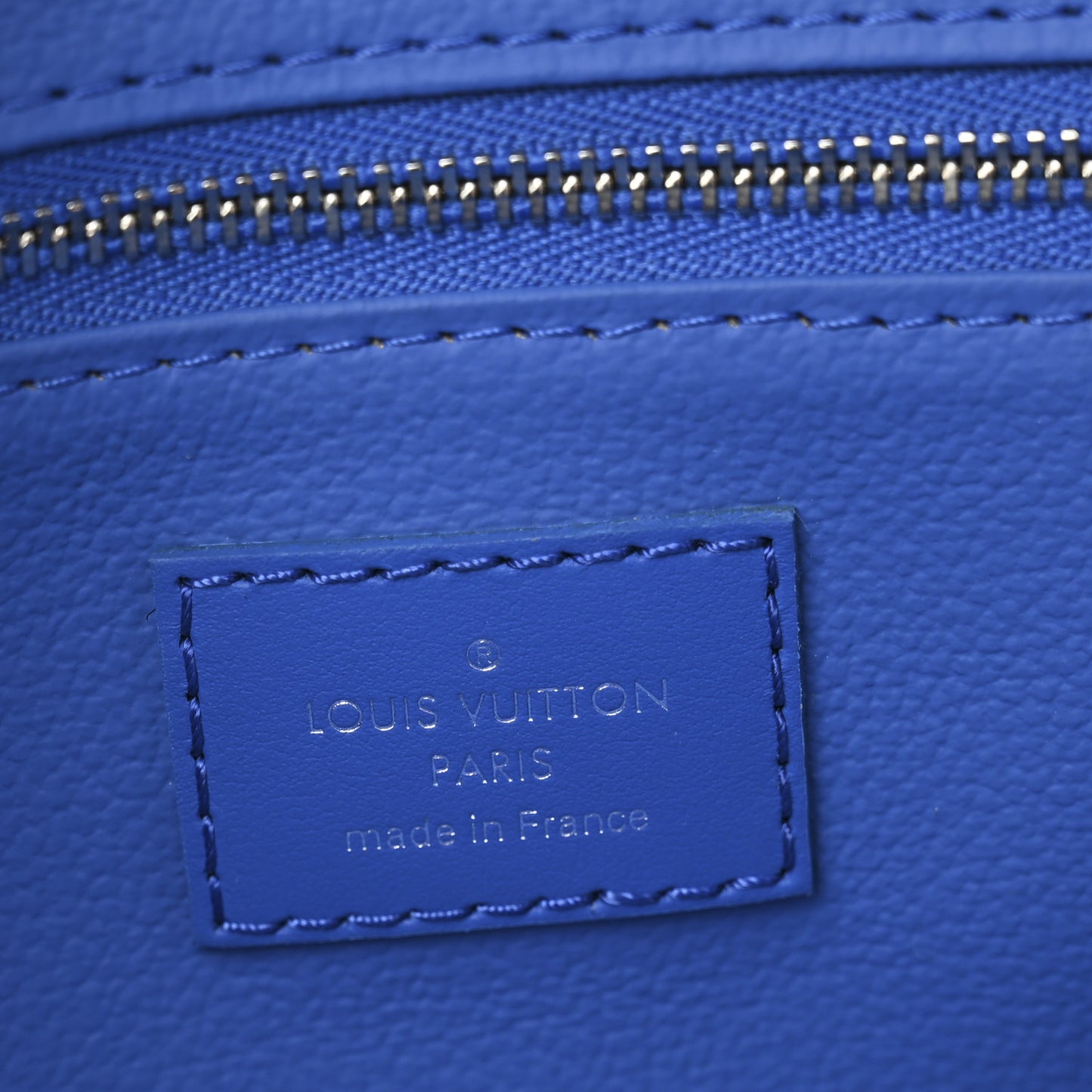 Monogram Macassar Dopp Kit Toilet Pouch Indigo Blue