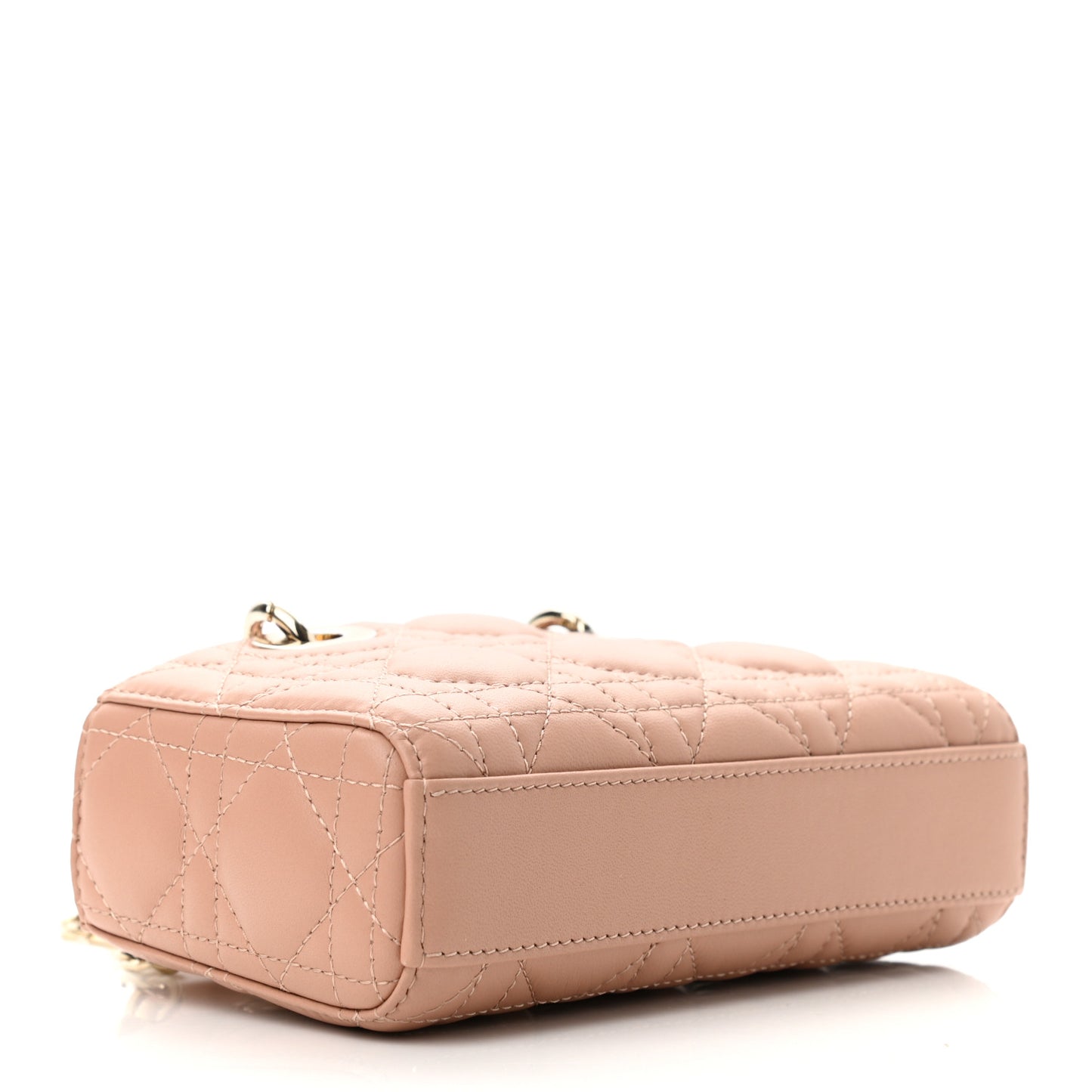 Lambskin Cannage Micro Lady D-Joy Rose De Vents