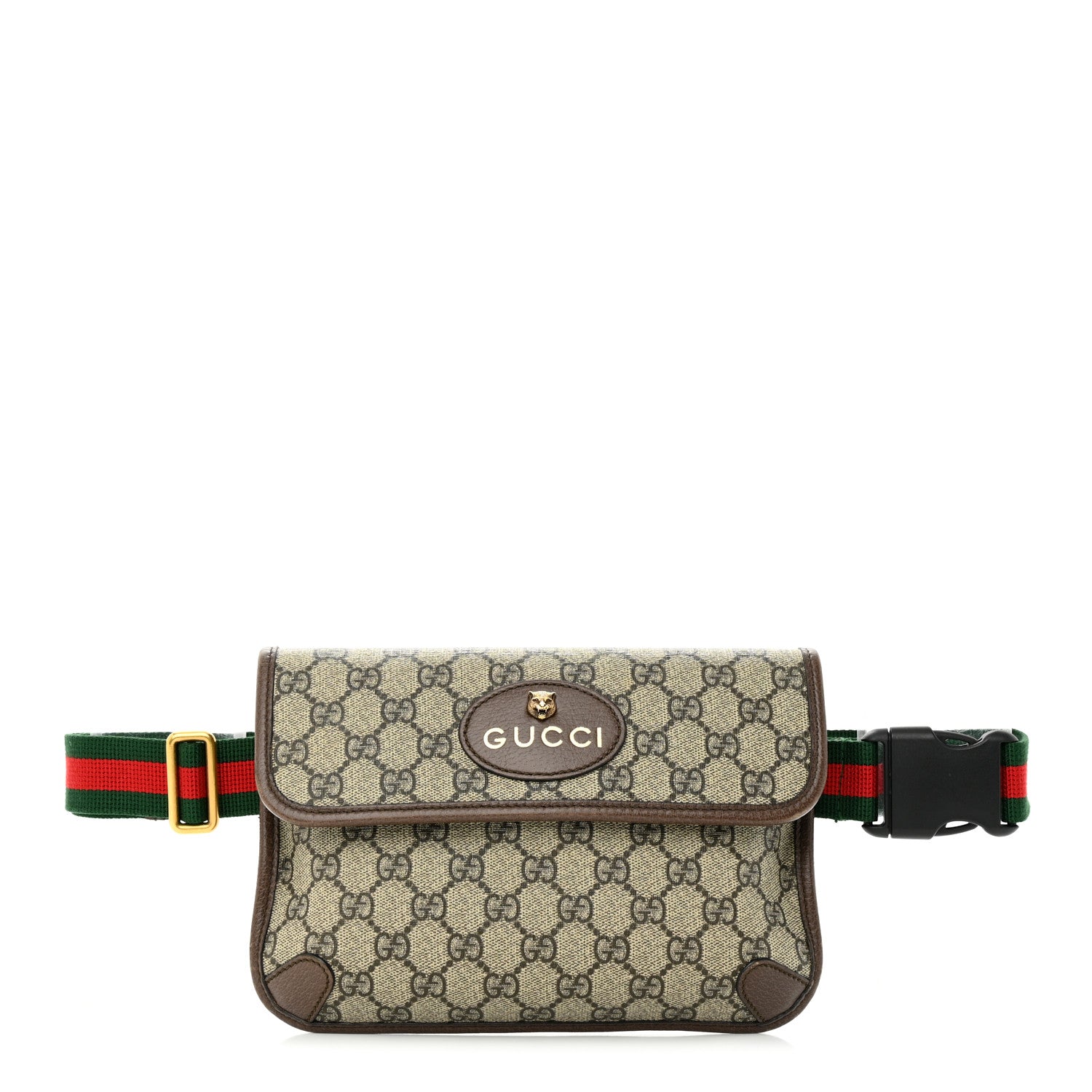 Gucci GG Supreme Monogram Neo Vintage Web Belt Bag Brown 1 of 16