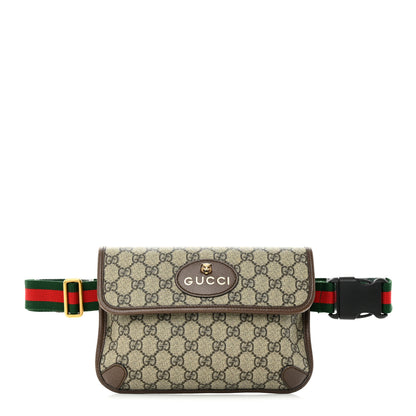 Gucci GG Supreme Monogram Neo Vintage Web Belt Bag Brown 1 of 16