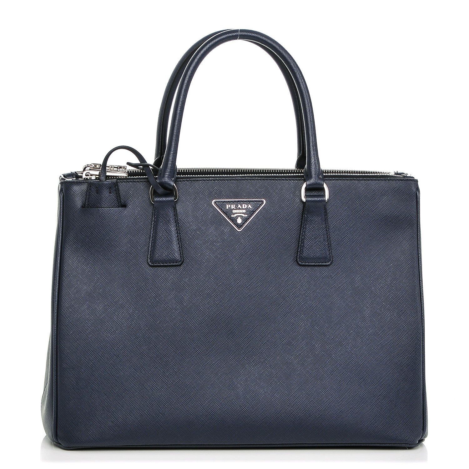 Prada Saffiano Medium Galleria Double Zip Tote Baltico 1 of 6