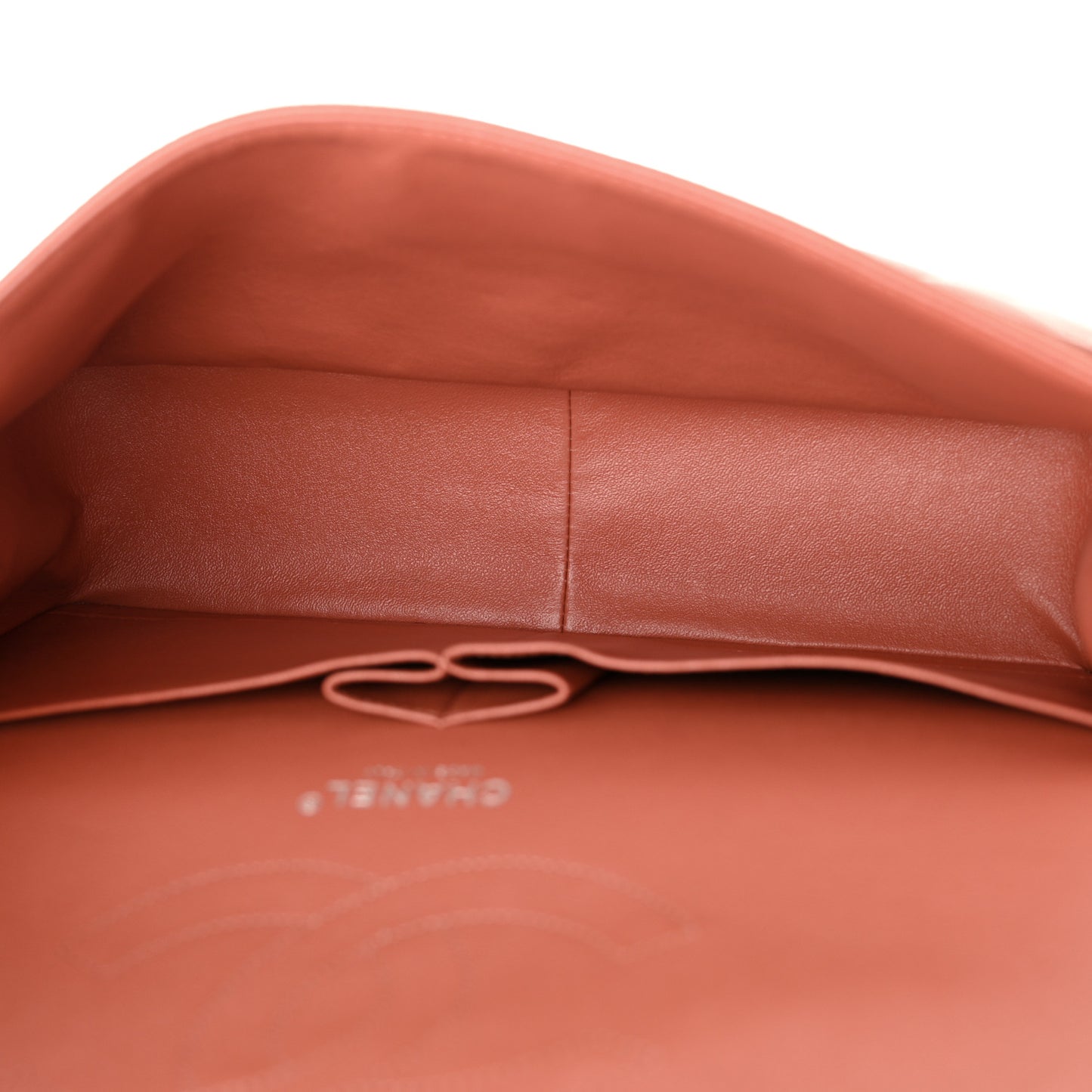 Caviar Quilted Jumbo Double Flap Light Brown