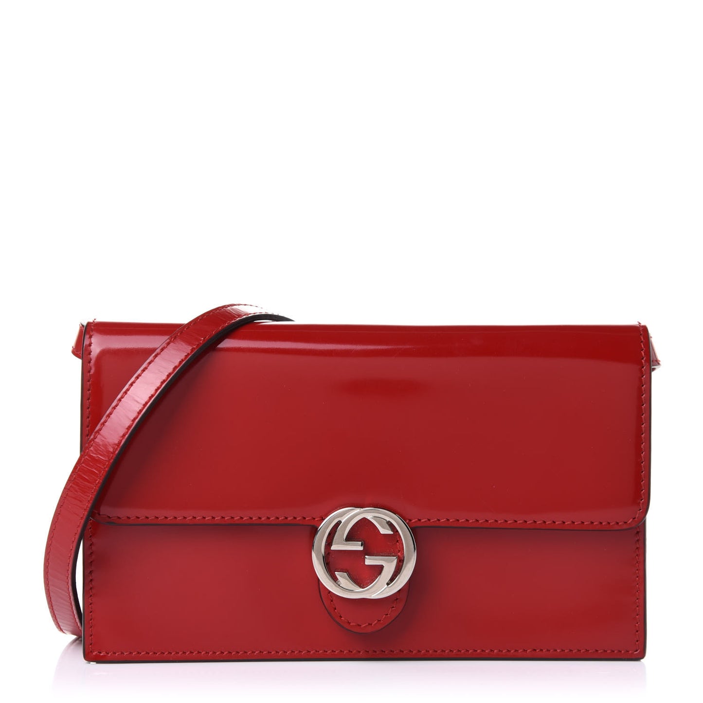 Shade Lux Calfskin Icon Wallet Hibiscus Red