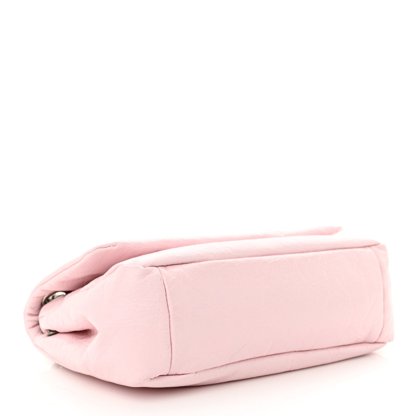 Arena Calfskin Mini Monaco Chain Shoulder Bag Petal Pink