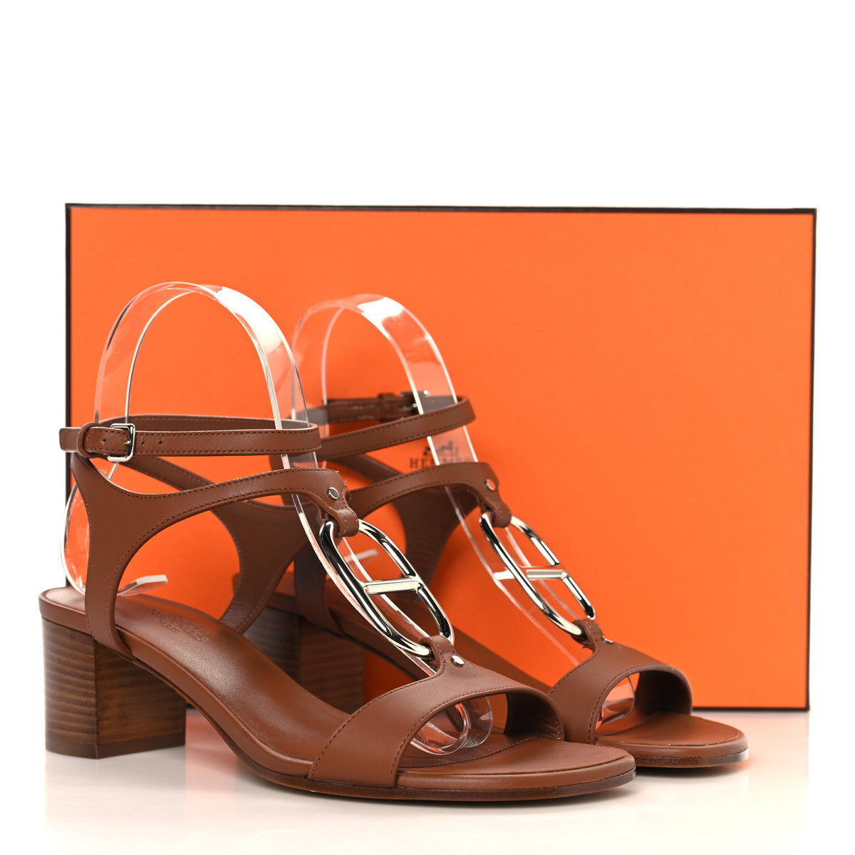 Calfskin Miramar 50 Sandals 37 Gold