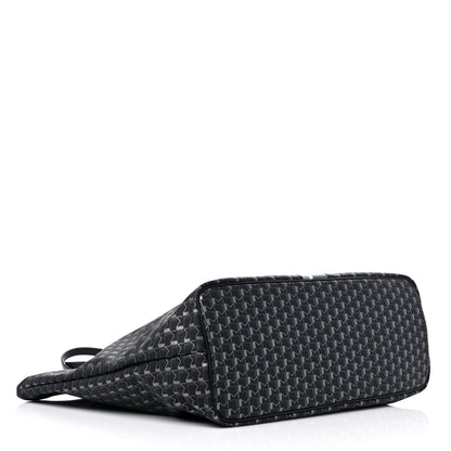 Moynat Grained Calfskin Canvas 1920 Oh! Tote Ruban GM Carbon Silver 4 of 8