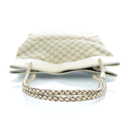 Gucci Canvas Monogram Woven Handle Tote 4 of 12