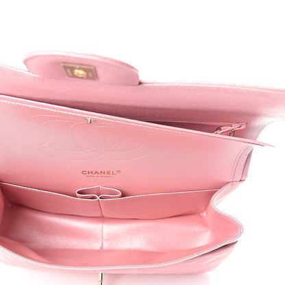 Chanel Iridescent Caviar Quilted Jumbo Double Flap Rose Pink 5 of 9