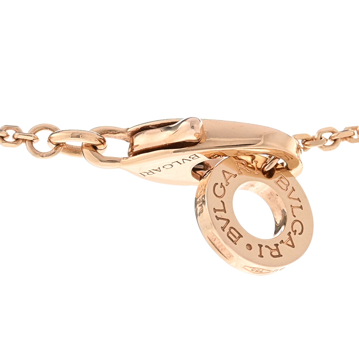 18K Rose Gold Diamond Mother of Pearl Small Divas' Dream Pendant Necklace