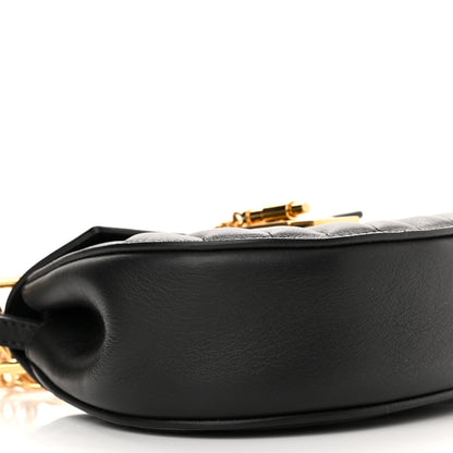 Chloe Calfskin Quilted Mini Drew Bijou Shoulder Bag Black 9 of 10