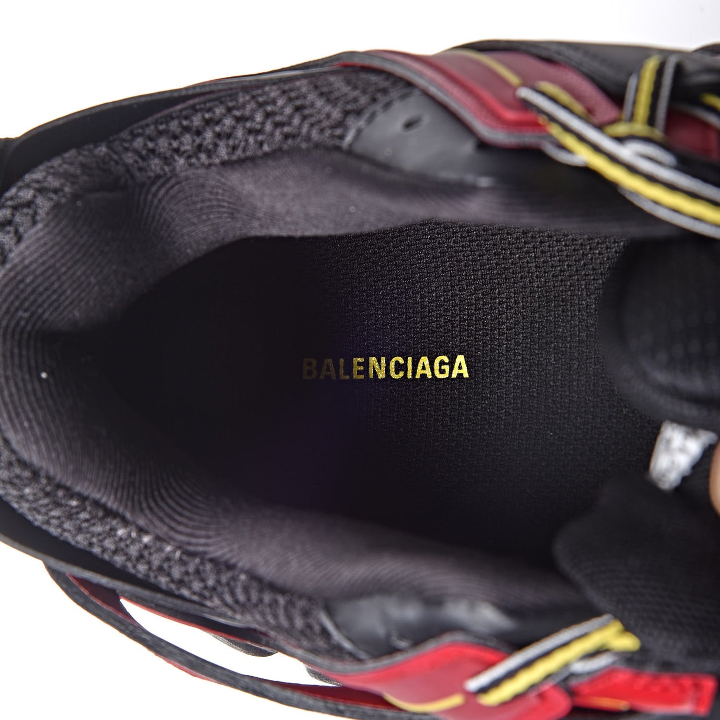 Mesh Nylon Metallic Fabric Mens Track Sneakers 10 Bordeaux Yellow