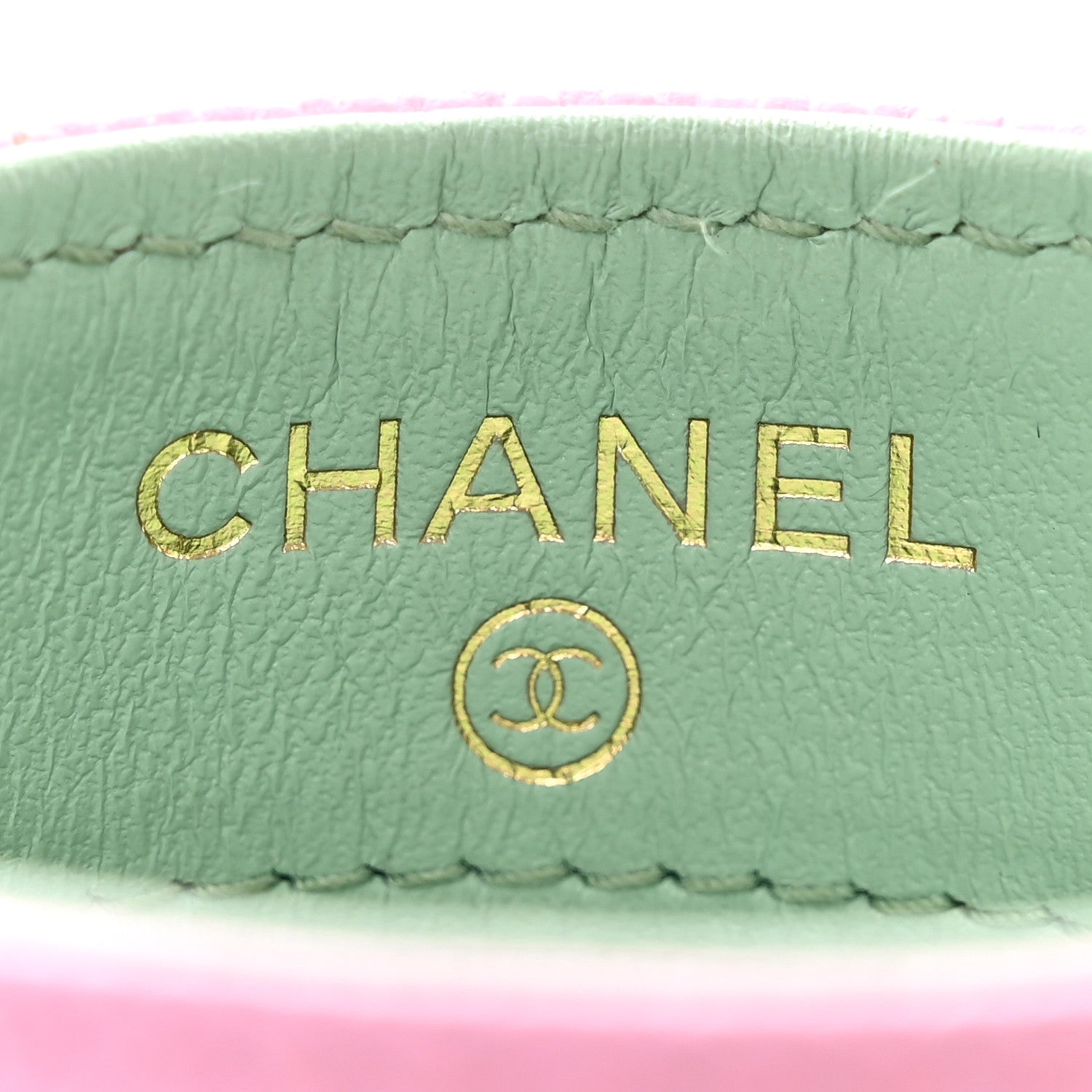 Chanel Caviar Metal Perforated Quilted Card Holder Lilas 6 of 9