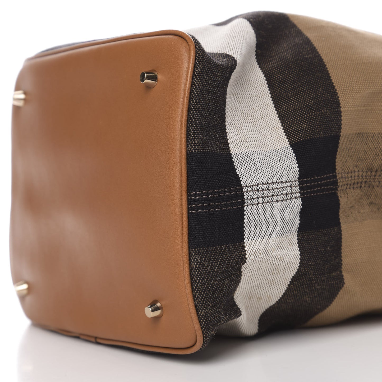 Canvas Mega Check Medium Ashby Hobo Saddle Brown