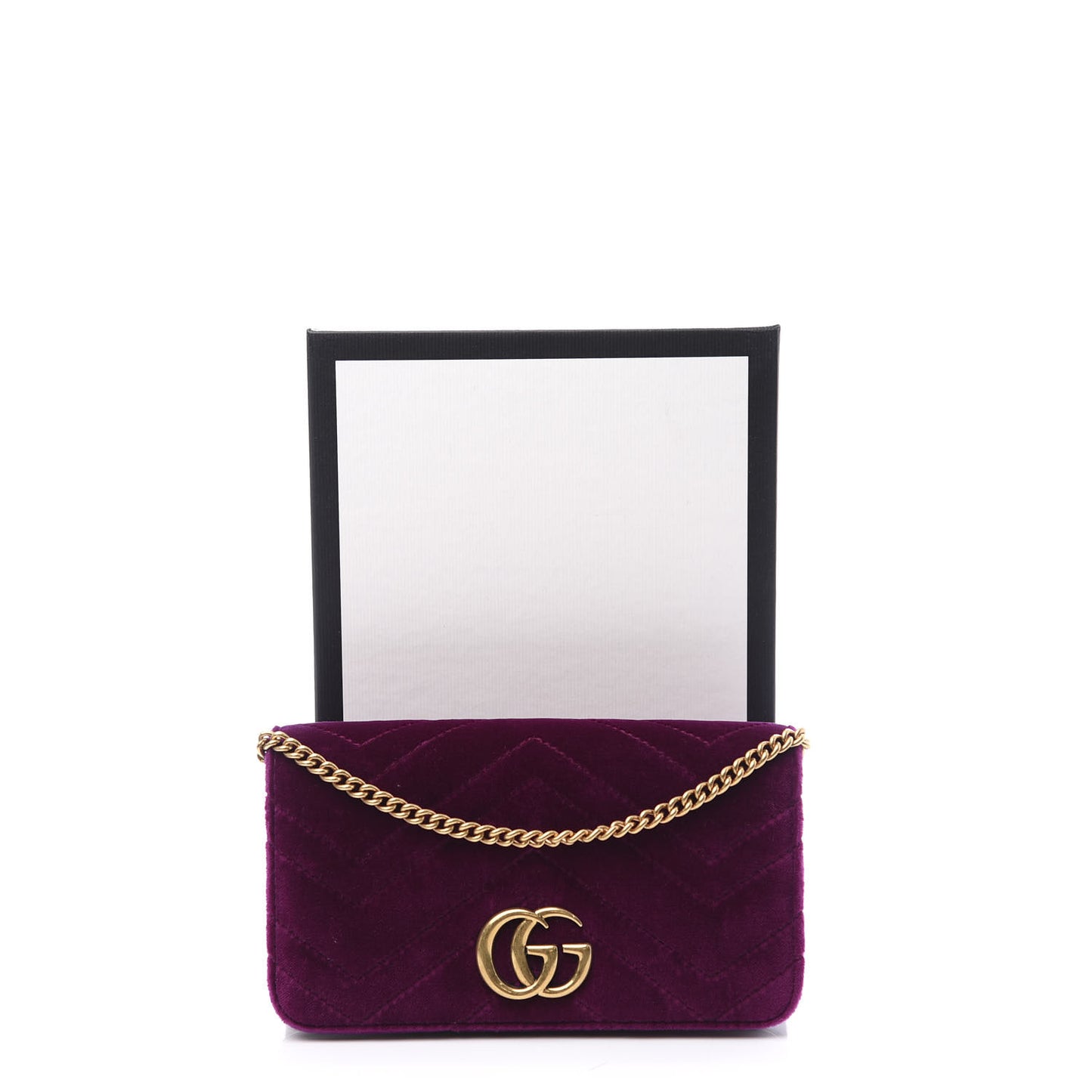 Velvet Matelasse GG Marmont Mini Bag Fuchsia Violet Cyclamen