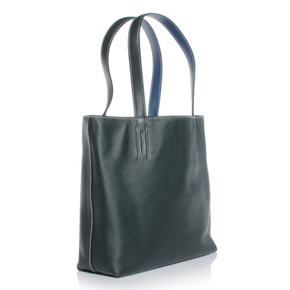 Hermes Sikkim Double Sens PM Reversible Bag Vert Fonce and Bleu Thalassa 4 of 7