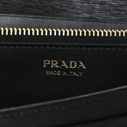 Prada Vitello Move Metal Oro Chain Wallet Black 6 of 9