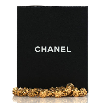 Chanel Metal Beaded Multistrand Bracelet Gold 5 of 5