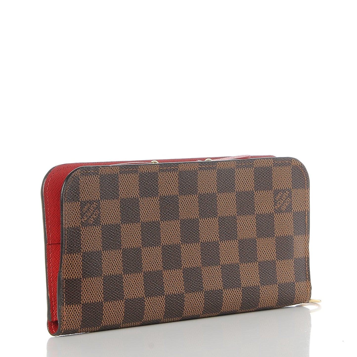 Damier Ebene Insolite Wallet Red