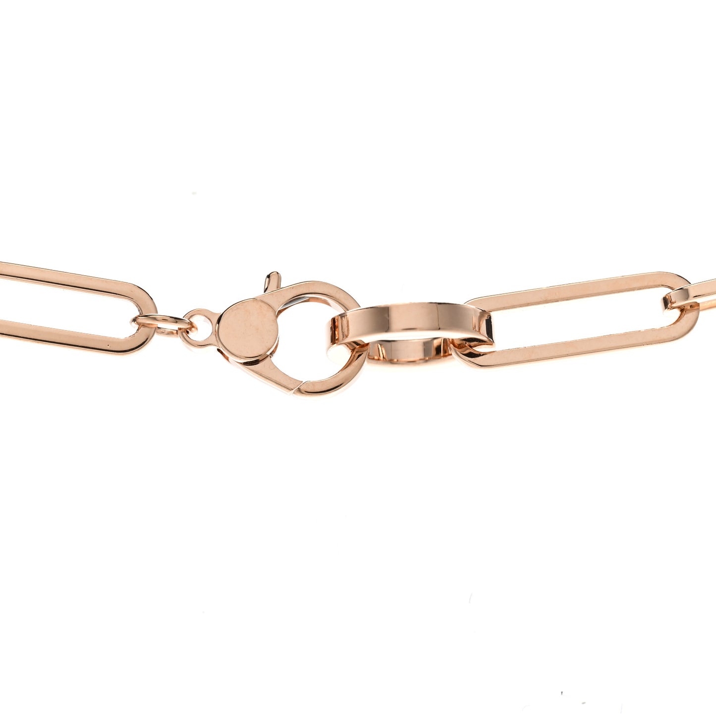 18K Rose Gold Diamond Pave Kelly Chaine Choker Necklace