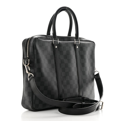 Louis Vuitton Damier Graphite Porte Documents Voyage PM 3 of 17