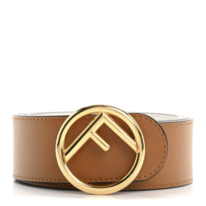 Fendi Vitello Liberty F is Fendi Bi-Color Reversible Belt  Caramello White 1 of 6