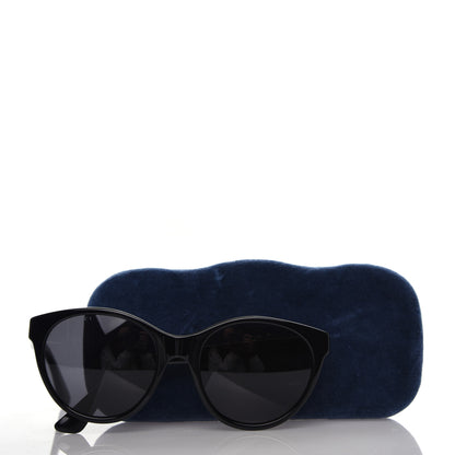 Gucci Round Frame Crystal Sunglasses GG 0419S Black 8 of 8