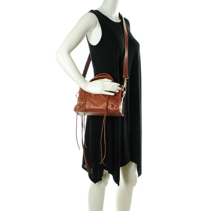 Balenciaga Agneau Classic Gold Hardware Mini City Marron Cognac 2 of 8