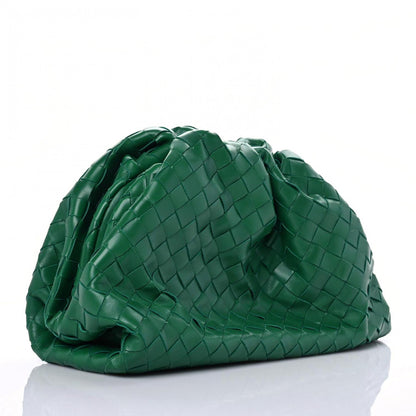 Bottega Veneta Nappa Maxi Intrecciato The Pouch Oversized Clutch Racing Green 4 of 9