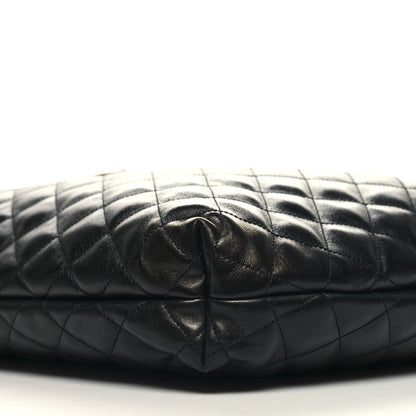 Saint Laurent Lambskin Quilted Maxi Icare Shopping Tote Black 12 of 12