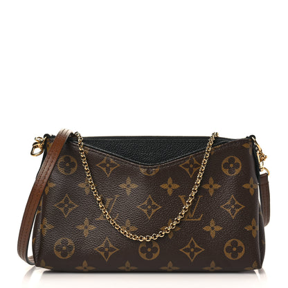 Louis Vuitton Monogram Pallas Clutch Black 1 of 9