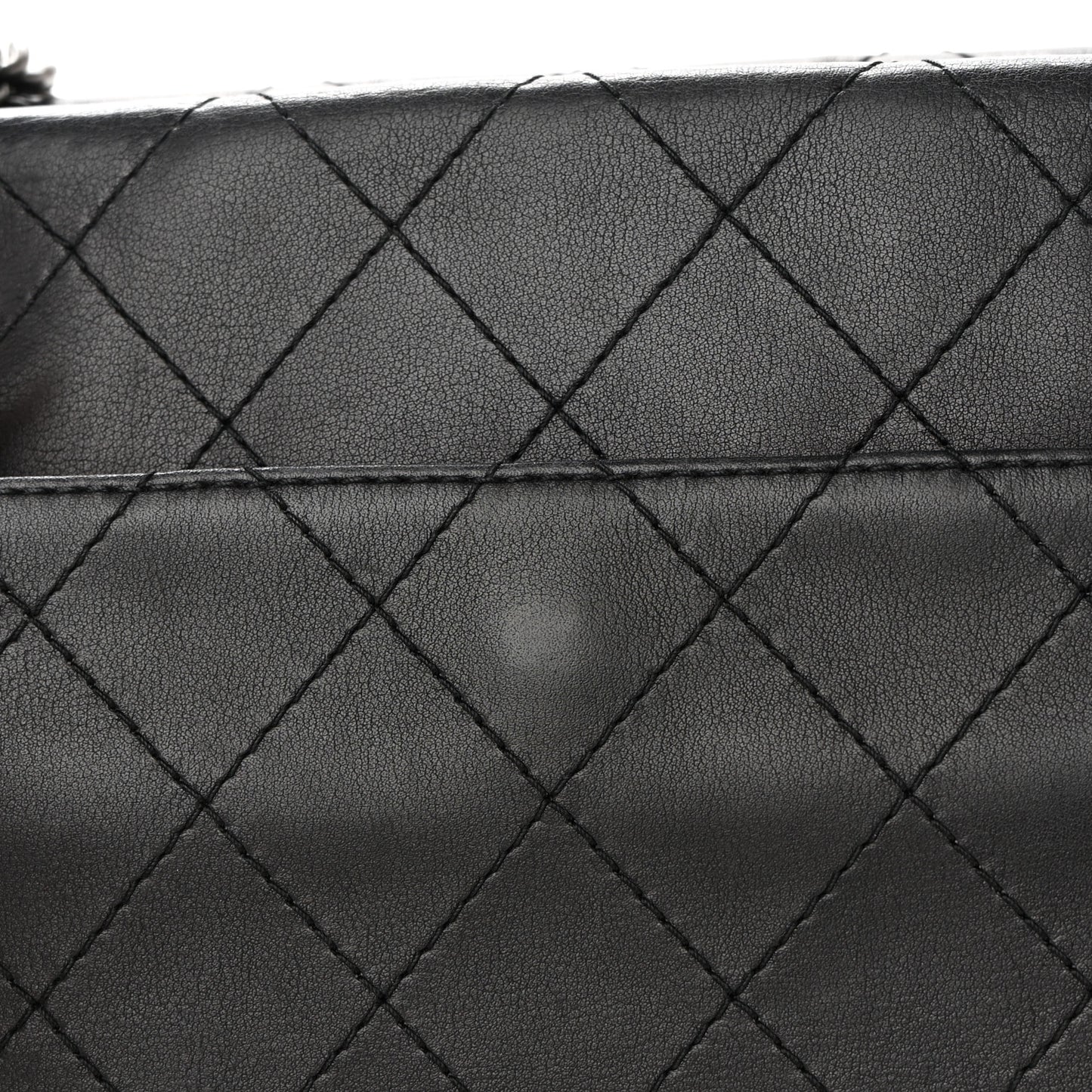 Calfskin Stitched Paris In Rome Shoulder Bag Black