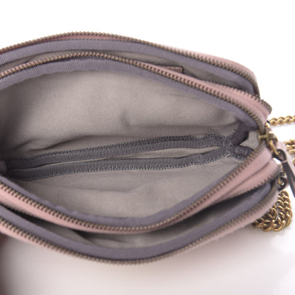 Gucci Calfskin Matelasse Mini GG Marmont Chain Crossbody Bag Perfect Pink 6 of 12
