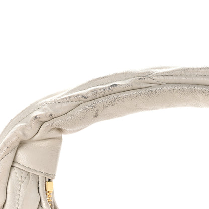 Miu Miu Nappa Matelasse Small Wander Hobo White 12 of 14