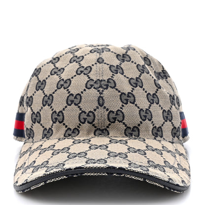 Gucci Monogram Web Baseball Hat L Beige Blue 3 of 11