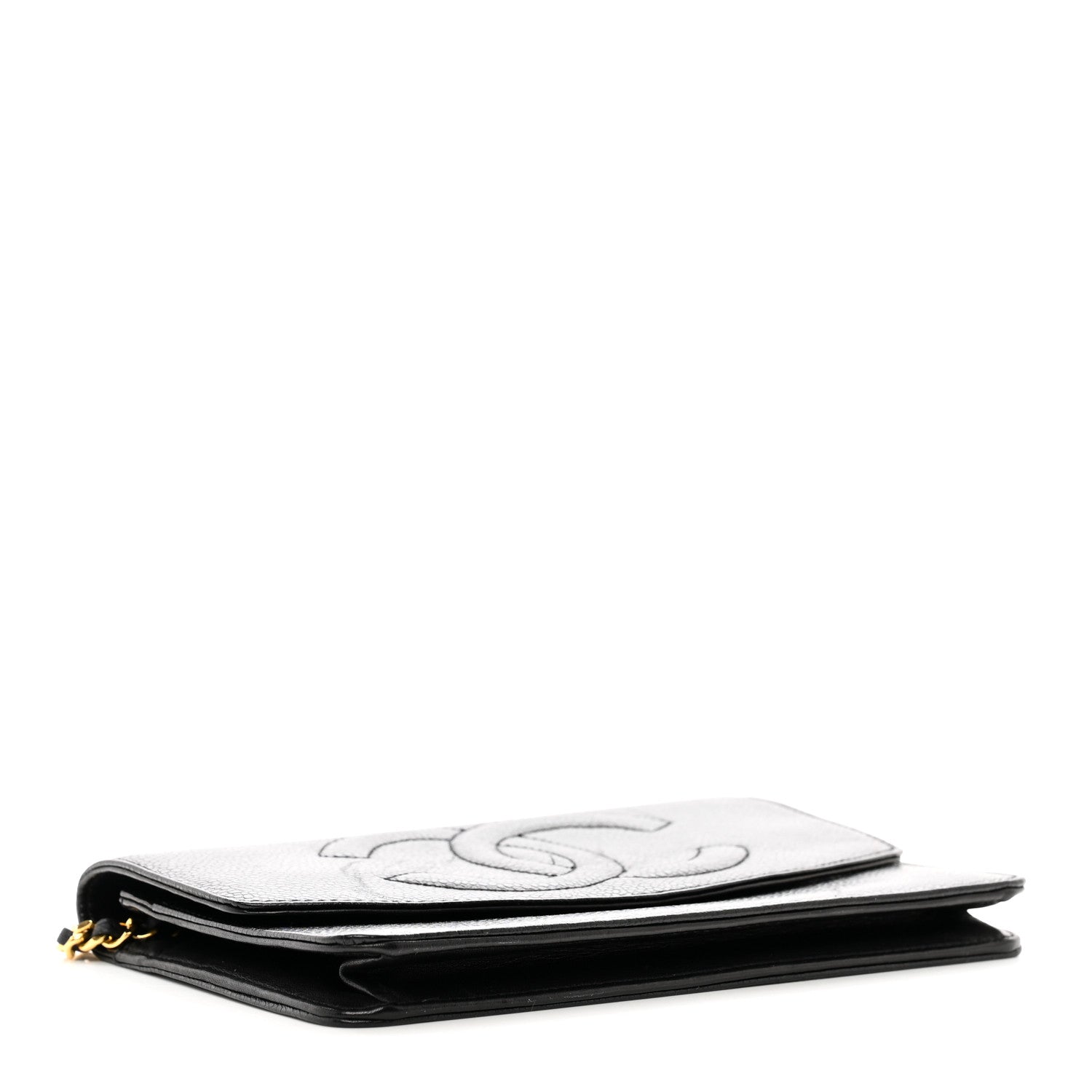 Chanel Caviar Timeless CC Wallet on Chain WOC Black 4 of 11