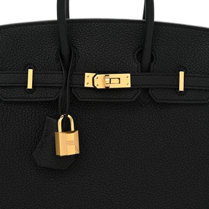 Hermes Togo Birkin 25 Black 8 of 13