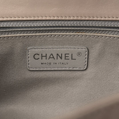 Chanel Calfskin Large Country Chic Flap Ecru Black Burgundy 6 of 20