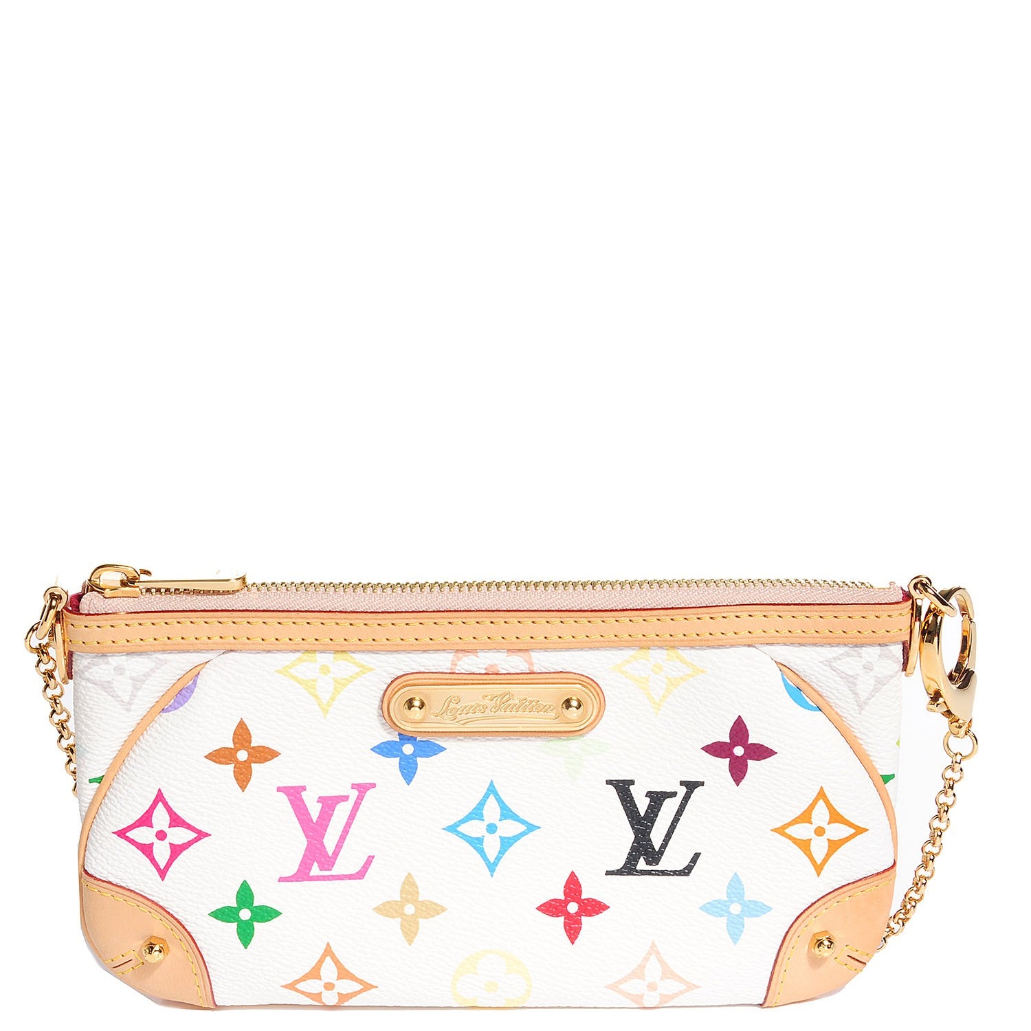 Louis Vuitton Monogram Multicolor Pochette Milla MM White 1 of 7