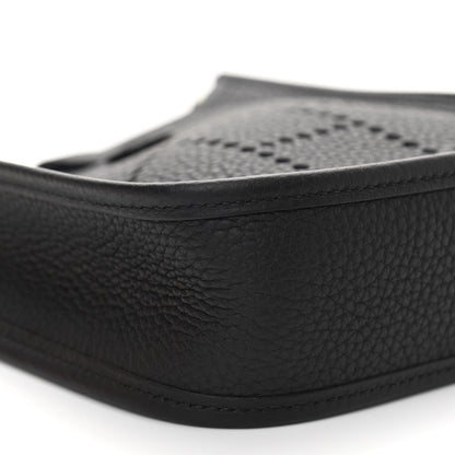 Hermes Taurillon Clemence Evelyne TPM Black 9 of 13