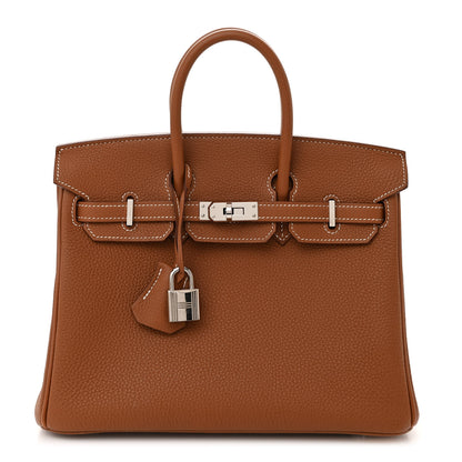 Hermes Togo Birkin 25 Gold 1 of 11