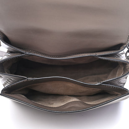 Bottega Veneta Calfskin Small Piazza Bag Steel 4 of 7