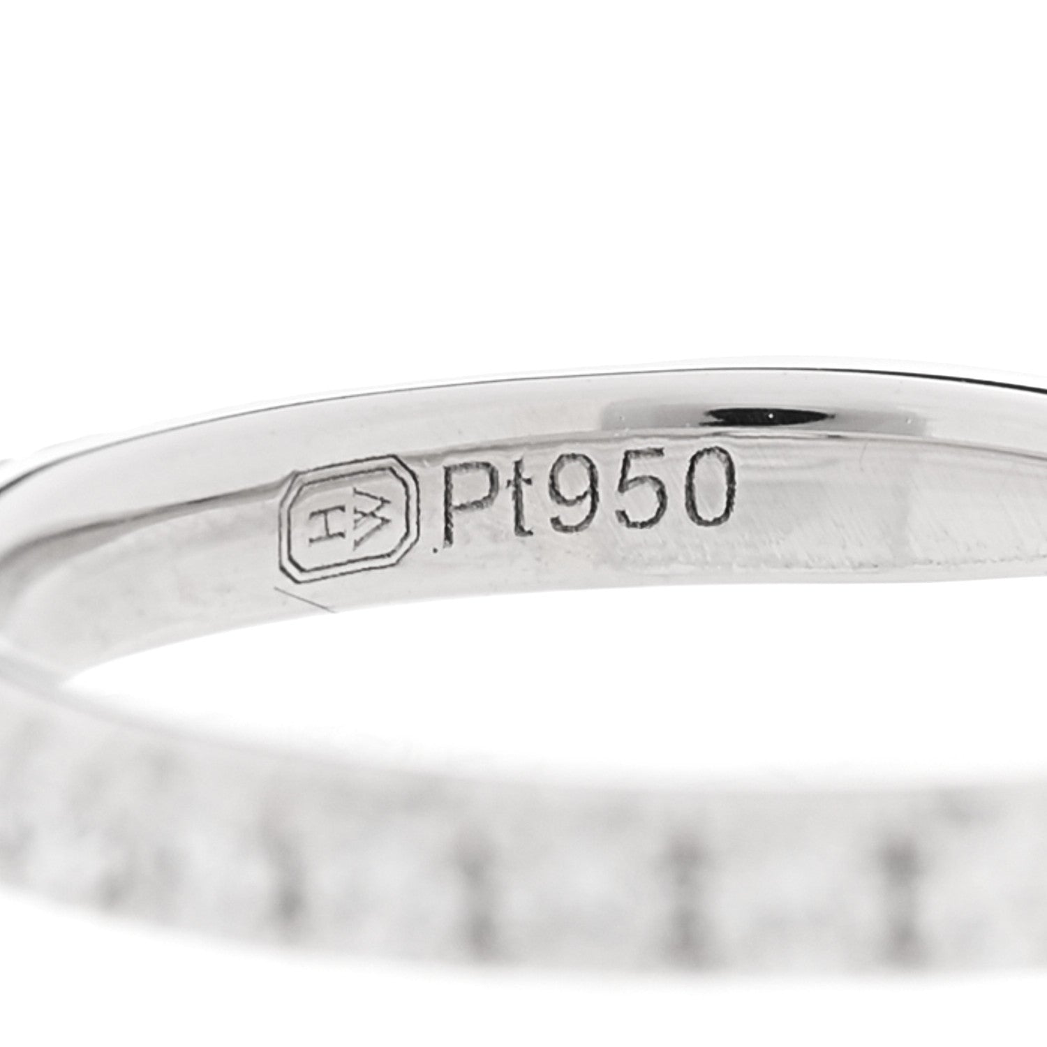 Harry Winston Platinum Diamond Eternity Wedding Band Ring 47 4.25 5 of 6