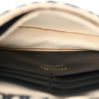 Christian Dior Oblique Saddle Chain Pouch Blue 10 of 12