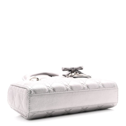 Christian Dior Metallic Lambskin Cannage Small Lady D-Joy 4 of 10