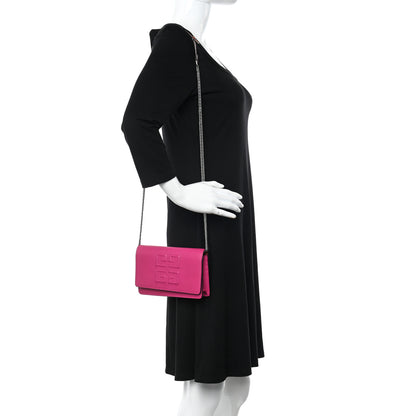 Givenchy Lambskin Emblem Chain Wallet Cyclamen 2 of 11