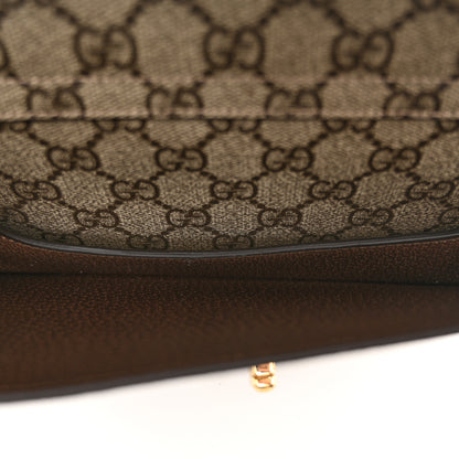 Gucci GG Supreme Monogram Textured Dollar Calfskin Blondie Belt Bag Beige Ebony New Acero 6 of 12